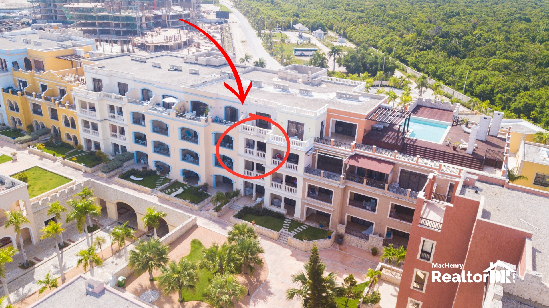 🏝️ FULLY FURNISHED STUDIO IN CAP CANA WITH STUNNING MARINA AND OCEAN VIEWS