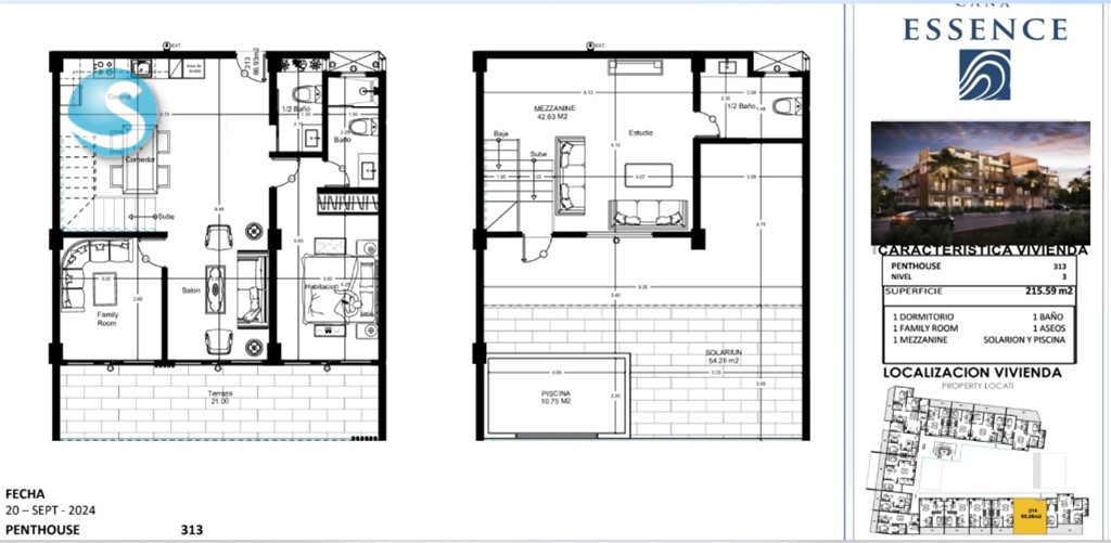 1-Bedroom Penthouse in Cap Cana — photo 2
