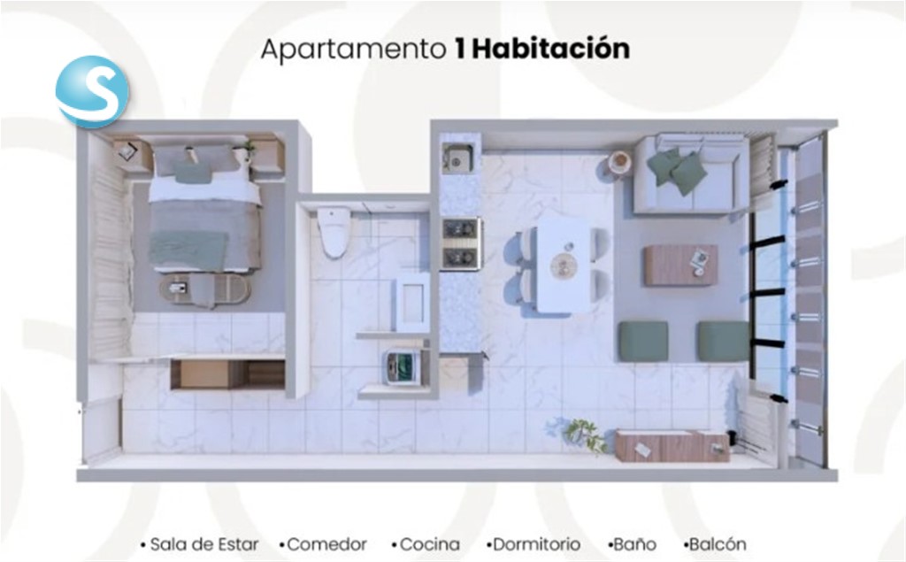 1-Bedroom Apartment in Bávaro — photo 12