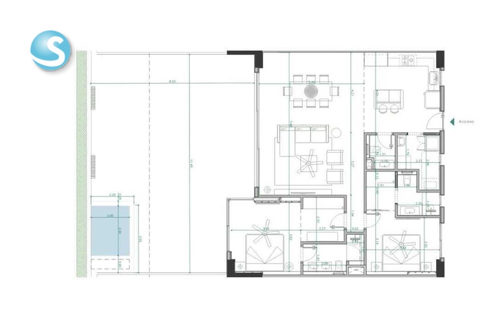 3-Bedroom Apartment in Cap Cana — photo 12