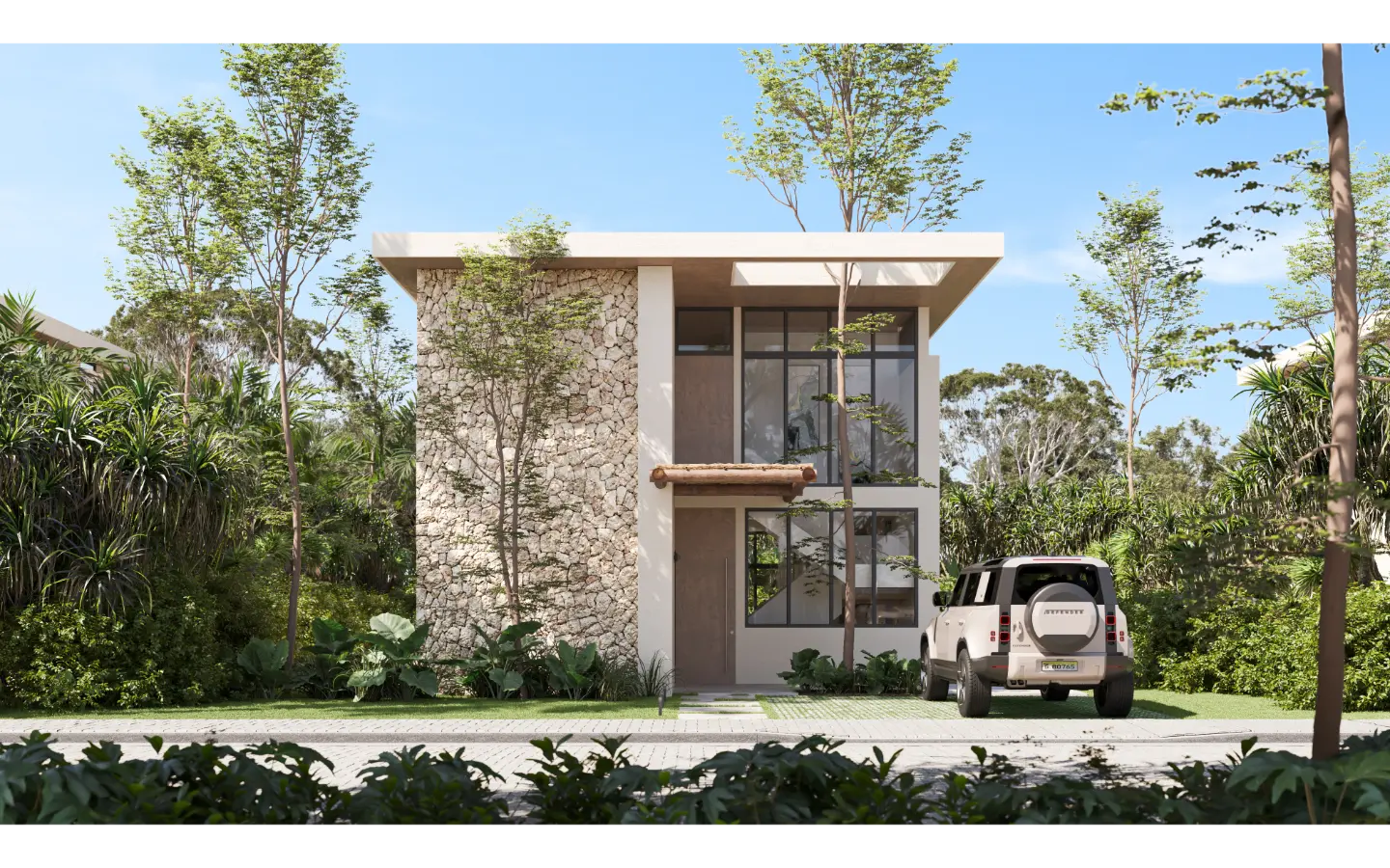 Aldea Park, Four Bedroom Individual Villa for Sale at Downtown Punta Cana with Balcony — photo 1