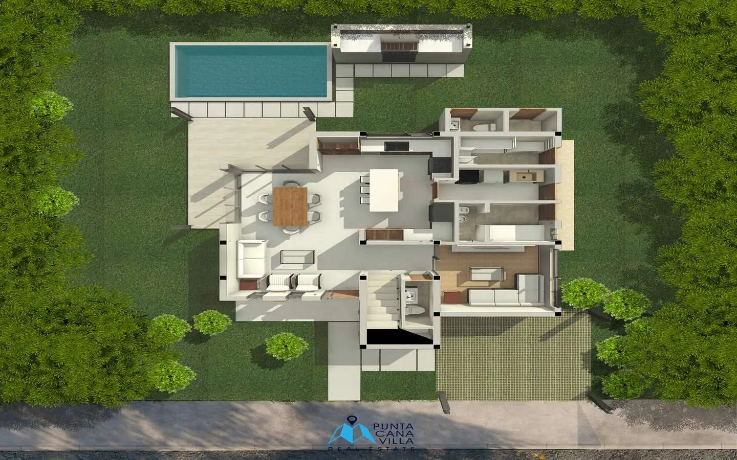 Amazing Three Bedroom Duplex Villa For Sale In Bavaro, Punta Cana — photo 2