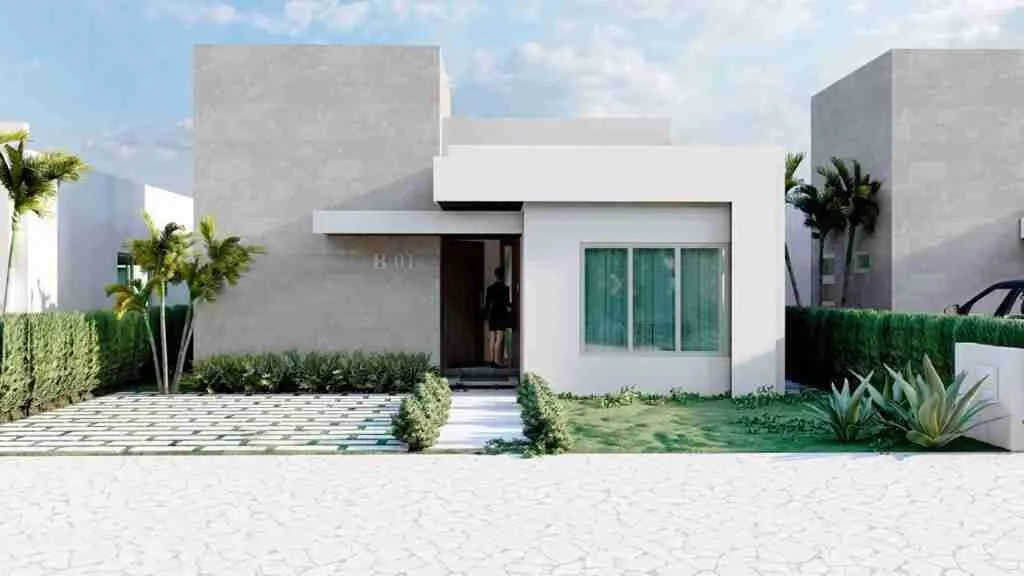 Amazing two-bedroom villa for sale in Punta Cana, great for investment.