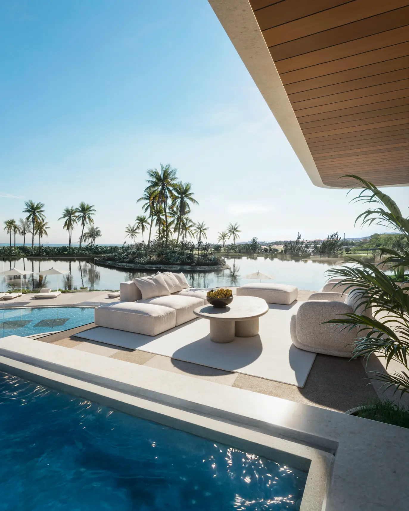 Azul Garden Cap Cana: Sophisticated 3-Bedroom Apartment with Family Room Overlooking the Lake and Tropical Gardens — photo 9