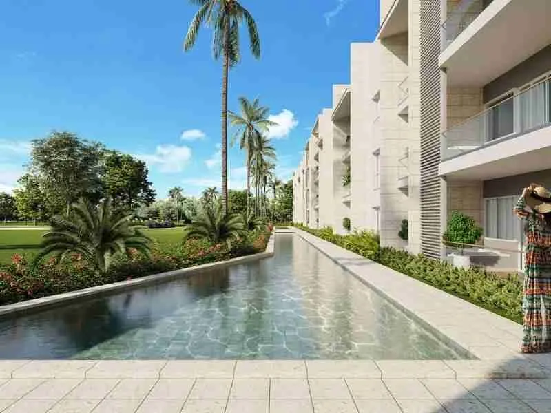 Beautiful and Exclusive Condo for sale with private pool overlooking the golf course at Punta Cana — photo 1