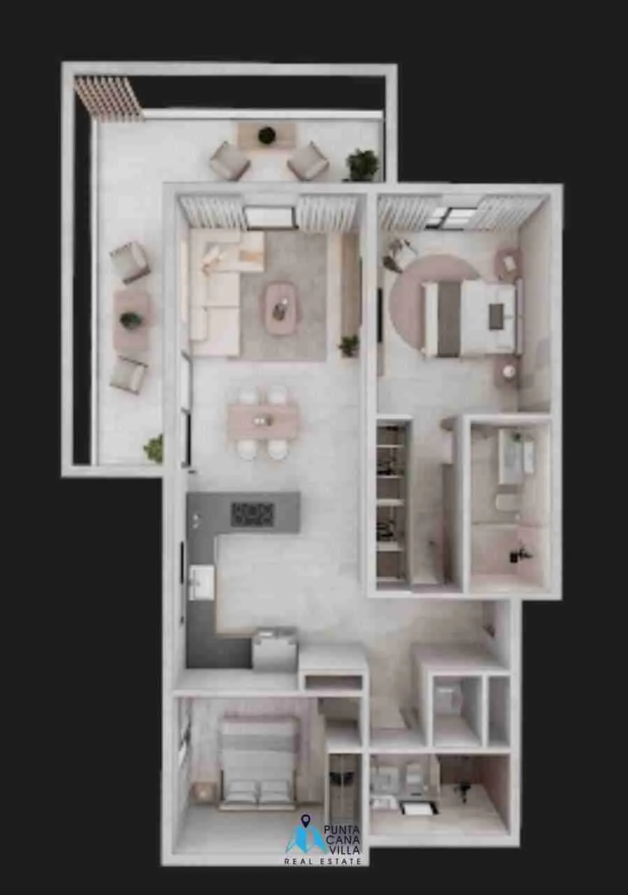 Beautiful Three Bedroom Condo For Sale In Cap Cana, Punta Cana Near Blue Mall — photo 3