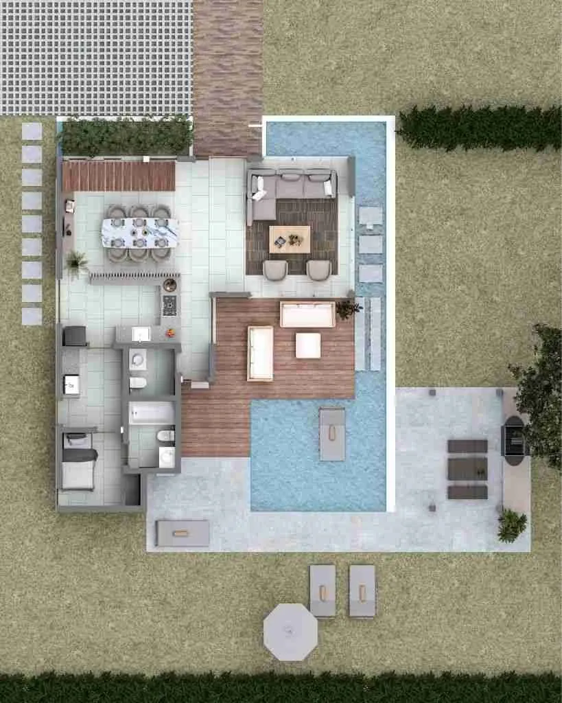 Breathtaking 4 BR Punta Cana Villa for sale, large pool, Golf, Artificial beach — photo 4