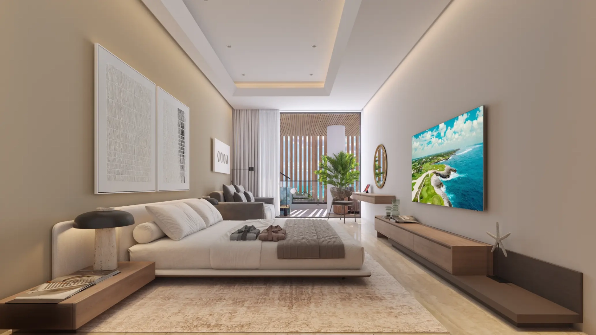 Cap Cana, Palm Beach Residences, Two Bedroom Penthouse For Sale With Internal Staircase — photo 8