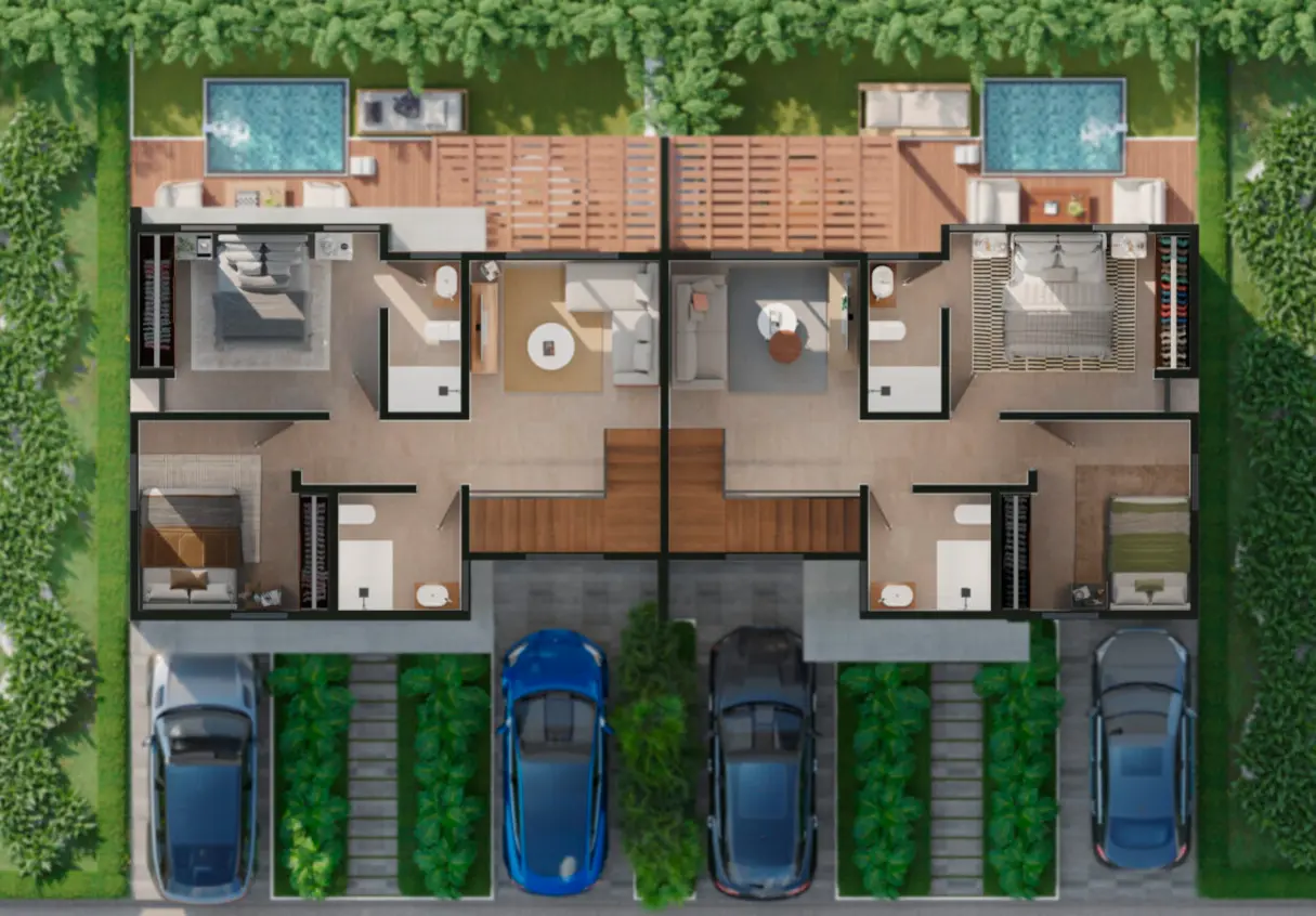 Modern 2-Bedroom Townhouse with Studio & Terrace at Cassamare Residences, Vista Cana — Punta Cana — photo 4
