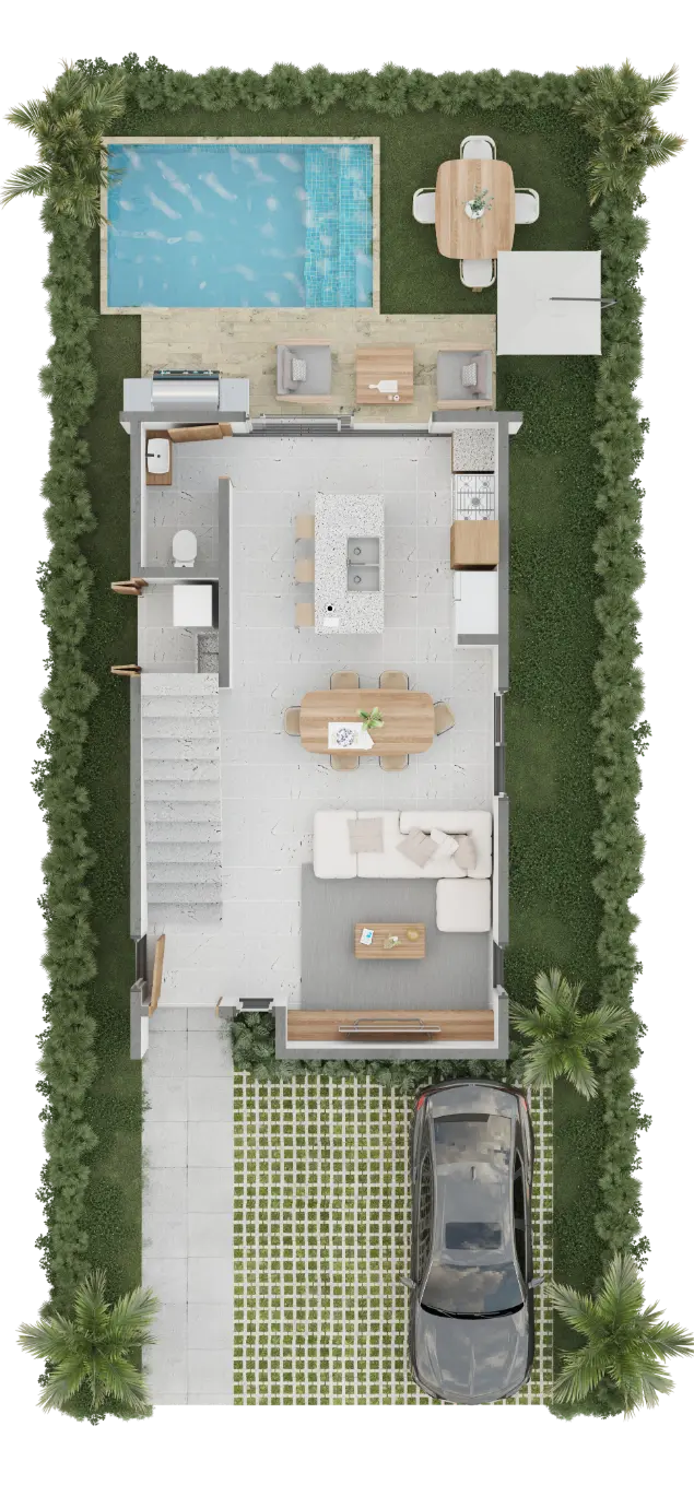 Central Town — Elegant 2-Bedroom Villa with Private Patio for Sale in Punta Cana — photo 3