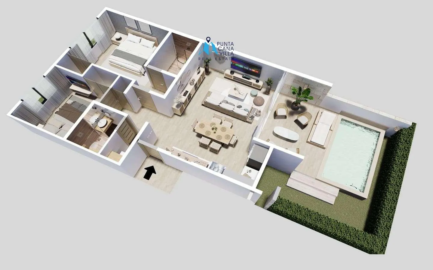 Cittanova Garden Suites — Two-Bedroom Apartment for Sale in Vista Cana — photo 2