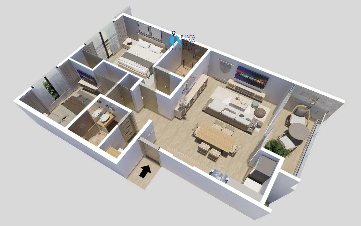 Cittanova Garden Suites — Two-Bedroom Apartment for Sale in Vista Cana — photo 3