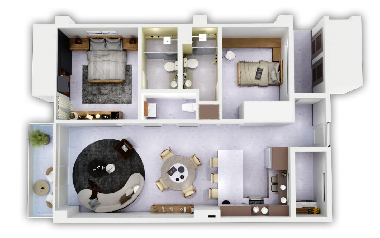 Ciudad Las Canas: Two-Bedroom apartment for sale at Turquoise Residences, Cap Cana — photo 5