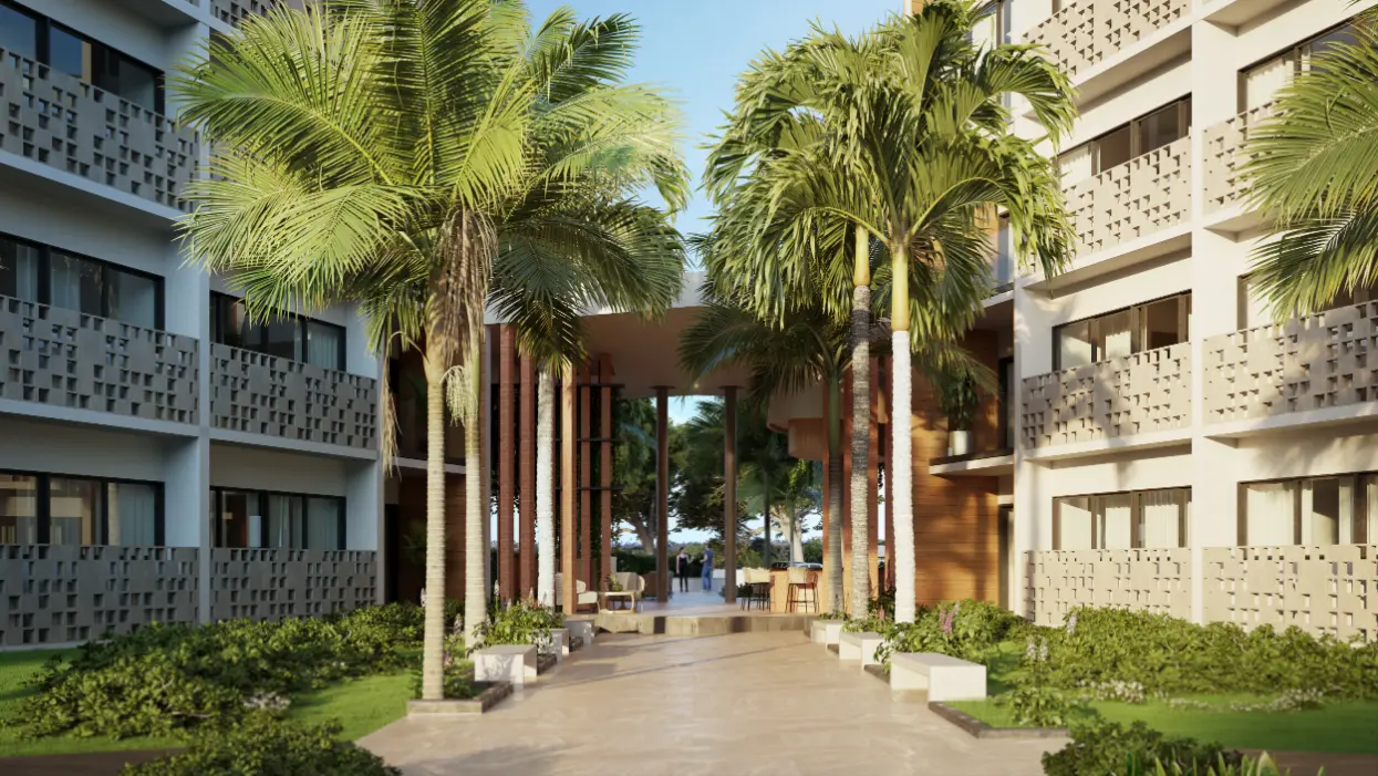 Discover Tranquil Living: Two-Bedroom Penthouse for Sale at Mystiq Wave, White Sands, Punta Cana, Overlooking Pool Views — photo 1