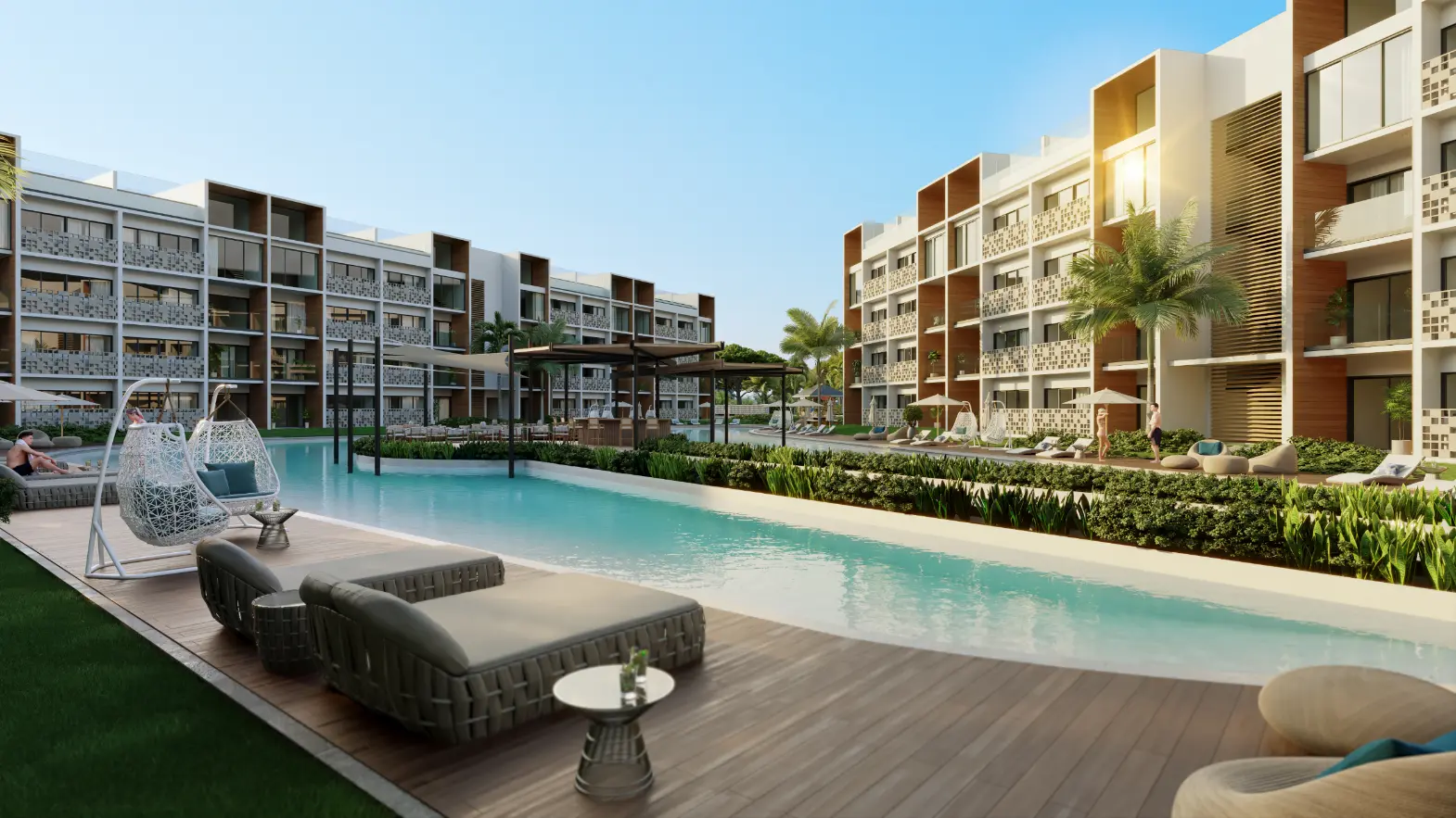 Discover Tranquil Living: Two-Bedroom Penthouse for Sale at Mystiq Wave, White Sands, Punta Cana, Overlooking Pool Views — photo 3