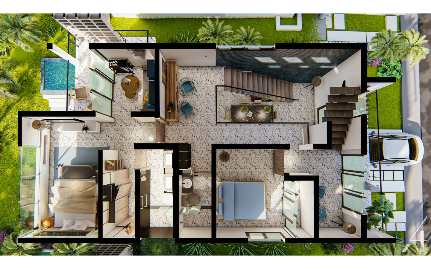 3 Bedroom Ecos del Mar II Villa with Clubhouse in Punta Cana — photo 4