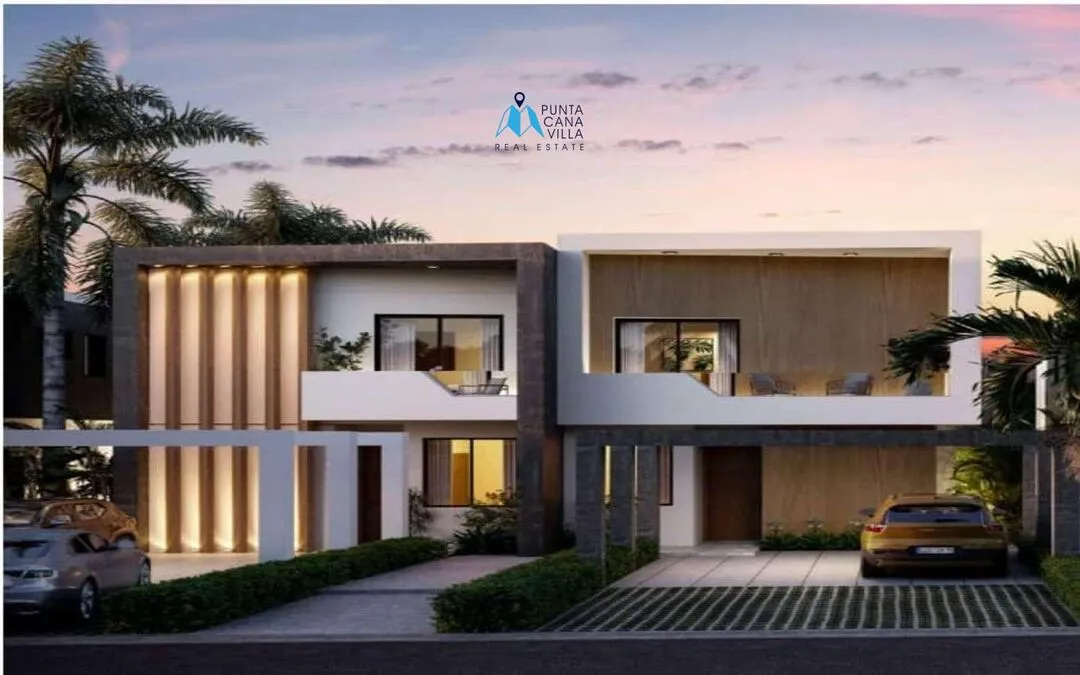 For sale in Cap Cana, three-bedroom villa in Ciudad Las Canas