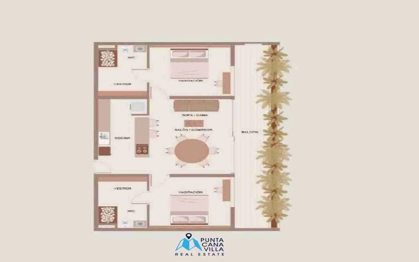 Gorgeous Two Bedroom Condo For Sale In Vista Cana, Punta Cana — photo 2