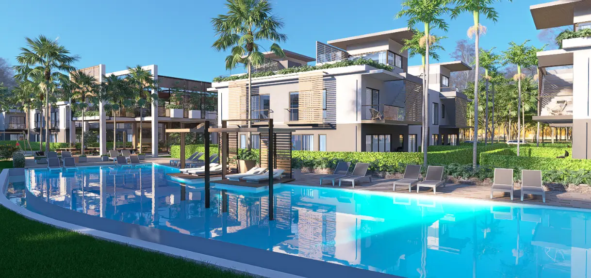 Green Garden III, One-bedroom penthouse for sale in Vista Cana, Punta Cana with rooftop