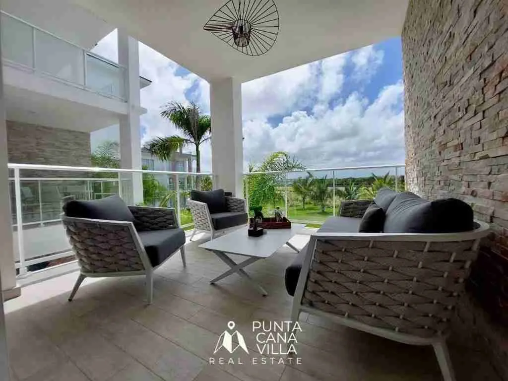 Impressive 2BDR punta cana apartments for sale, panoramic view to pool, golf course and lake — photo 1