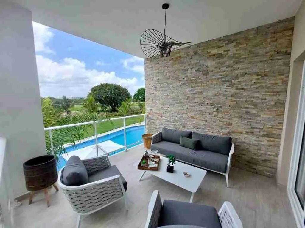 Impressive 2BDR punta cana apartments for sale, panoramic view to pool, golf course and lake — photo 2
