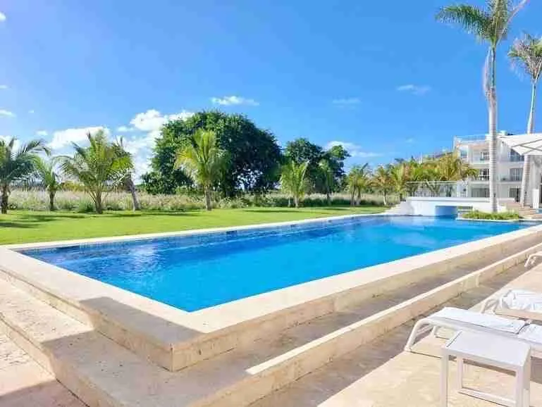 Impressive 2BDR punta cana apartments for sale, panoramic view to pool, golf course and lake — photo 3