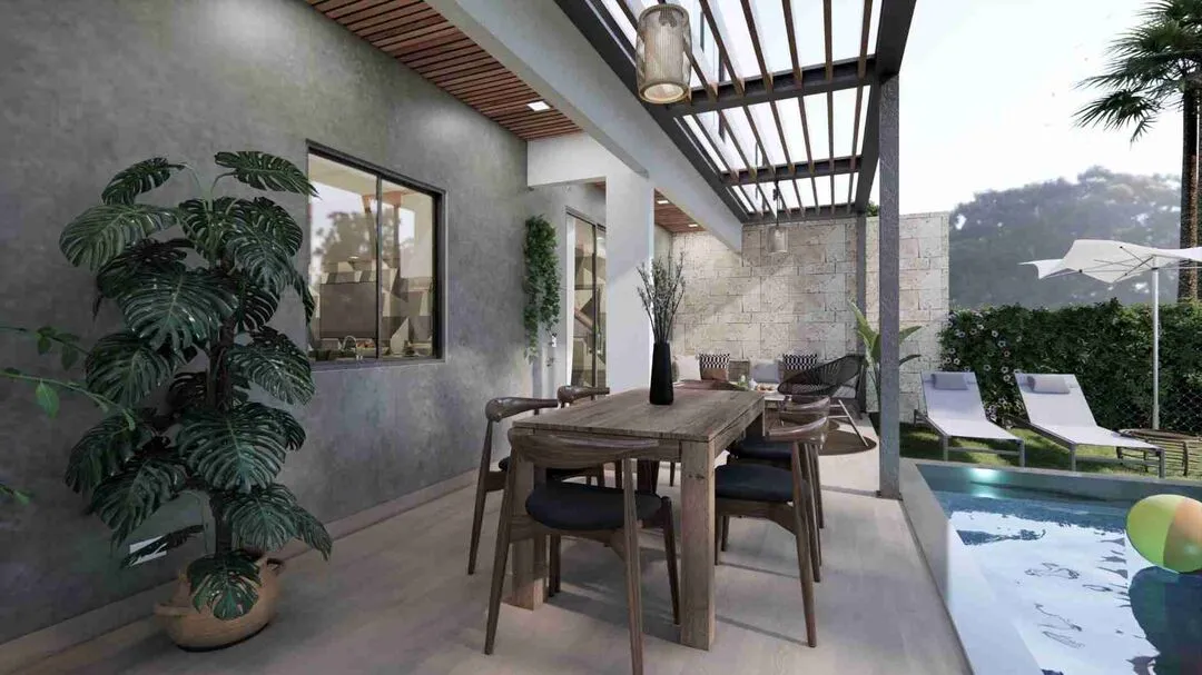 Sky Residences Vista Cana, 3BR Town-houses for sale in Punta Cana with Jacuzzi and 2 balconies — photo 2