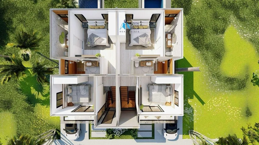 Incredible Two-Bedroom Duplex Villa For Sale In Brisas de Punta Cana, Downtown, Punta Cana — photo 3