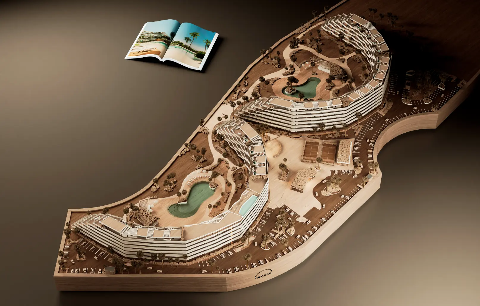 Las Iguanas: One-Bedroom Penthouse for Sale at Crystal Garden, Cap Cana with Pool View — photo 4