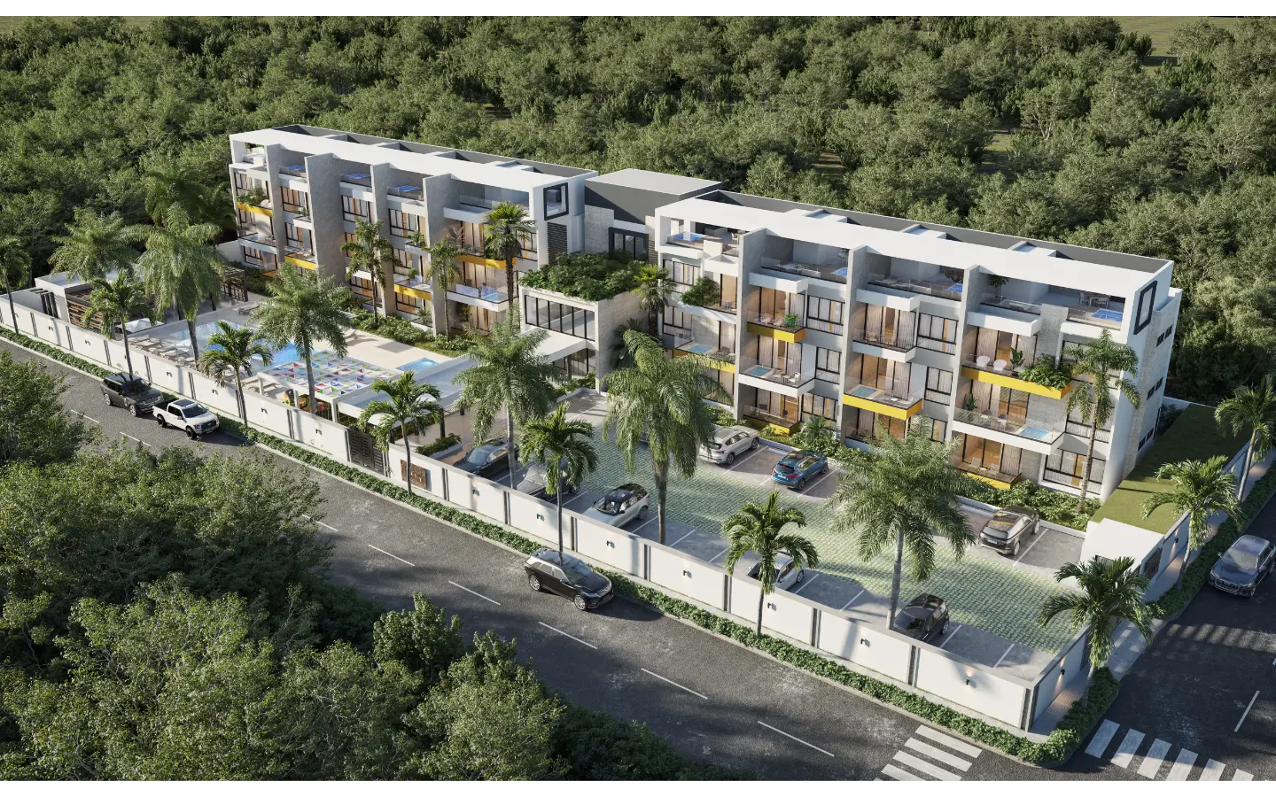 LM3 Residences, one-bedroom apartment for sale in Punta Cana with balcony — photo 2