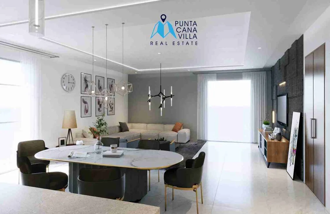 Luxurious 2 bedroom condo for sale in Cap Cana, Ciudad Las Canas, with pool — photo 8