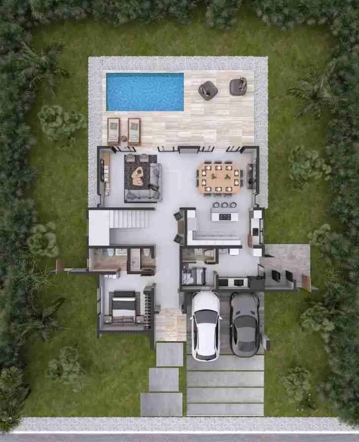 Luxury and Modern 4BR Villa for sale Punta Cana with large pool — photo 6