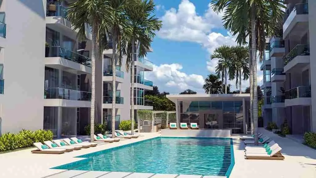 Luxury One-bedroom Condo for sale with balcony and white line at Punta Cana — photo 6