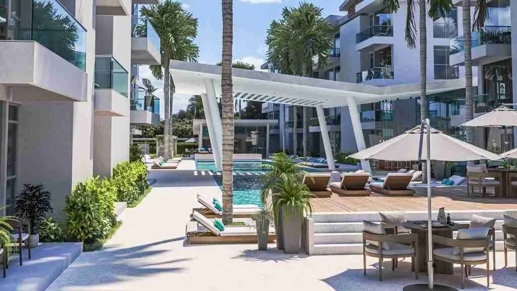 Luxury One-bedroom Condo for sale with balcony and white line at Punta Cana — photo 7
