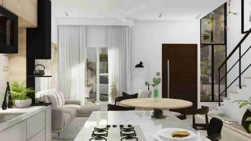 Modern and beautiful Two-bedroom villa for sale with green areas and a clubhouse at Punta Cana — photo 4