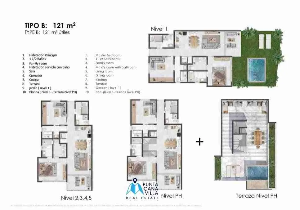 Core Residences: Modern 2-Bedroom + Maid’s Room Condo for Sale in Cap Cana — photo 4