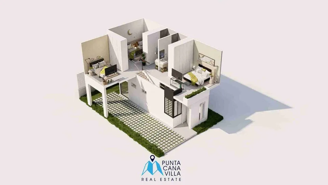 Modern Three Bedroom Villa For Sale In Brisas de Punta Cana, Bavaro, Punta Cana With Balcony — photo 3
