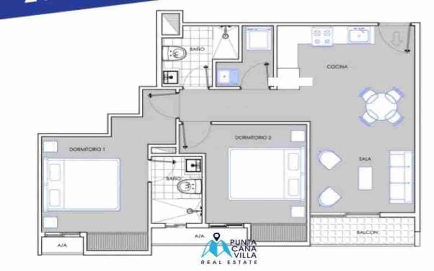 Modern Two Bedroom Condo For Sale In Bavaro, Punta Cana With Home Automation System — photo 2