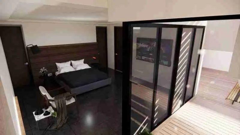 Modern two-bedroom condo for sale in Punta Cana with a jacuzzi and pool views. — photo 7