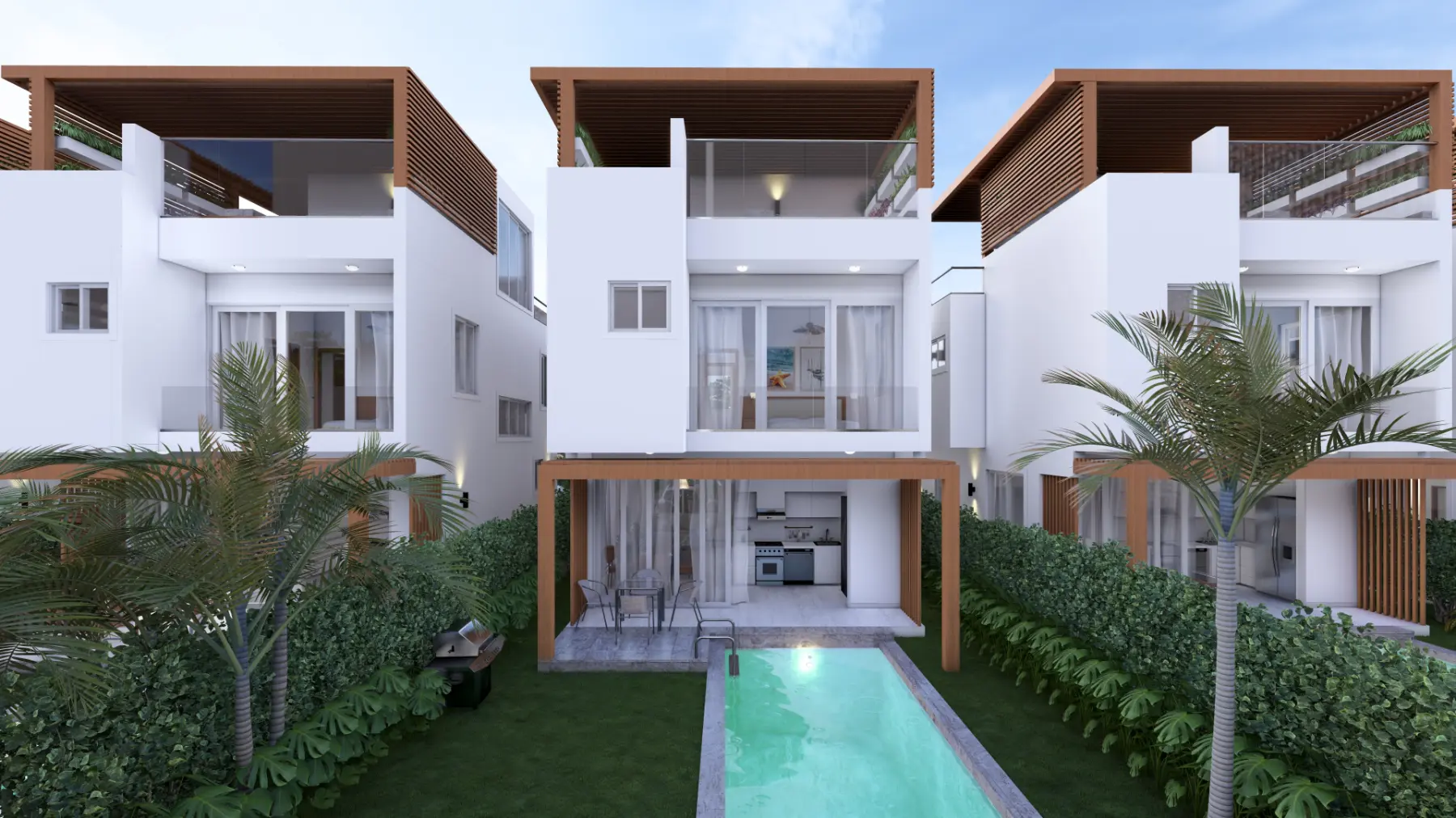 Villas Sole Mio: Two-Story 3-Bedroom Villa with Beach Shuttle to Macao Beach, Punta Cana — photo 1