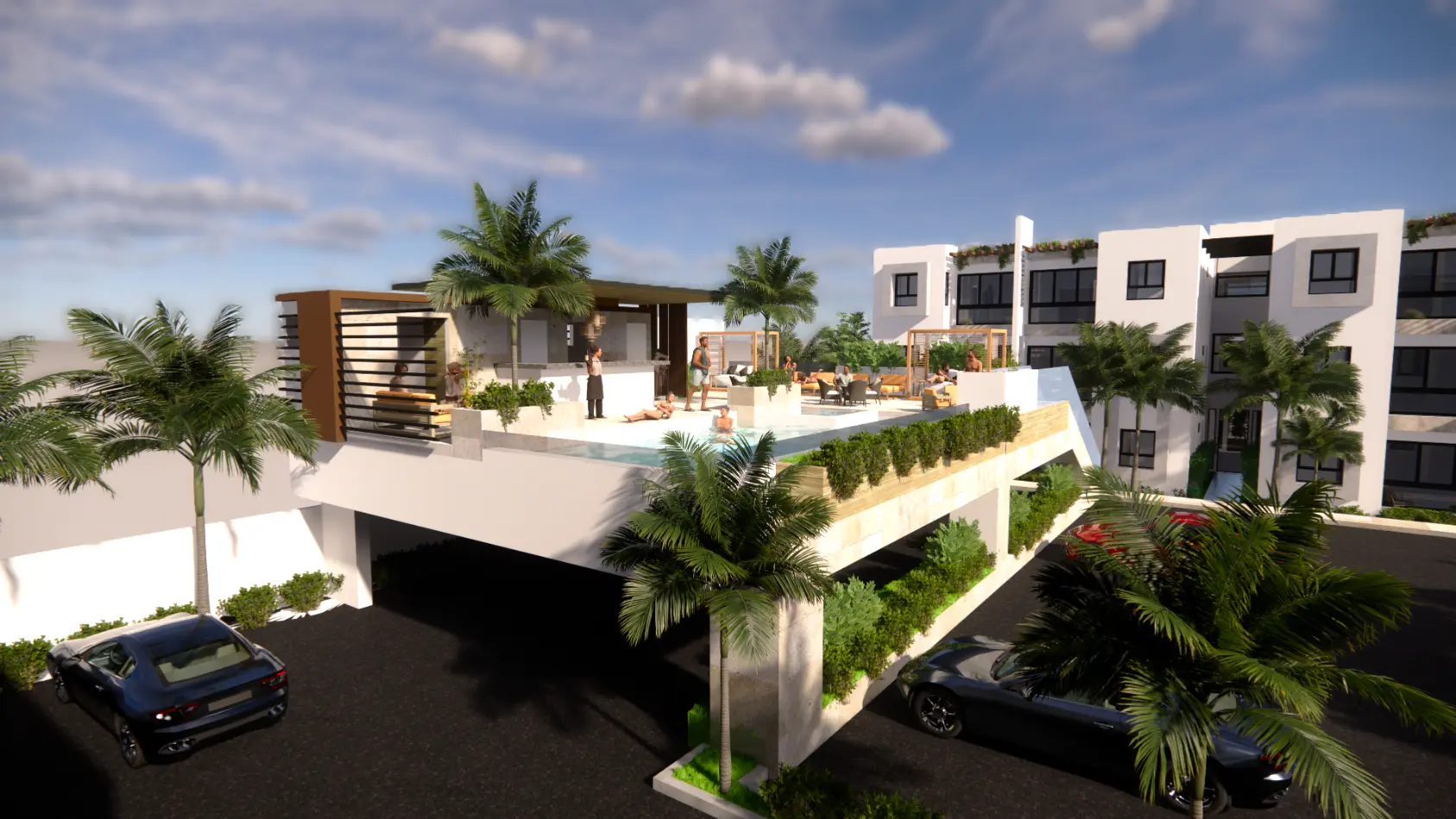 Punta Cana, three-bedroom apartment for sale with parking view — photo 8