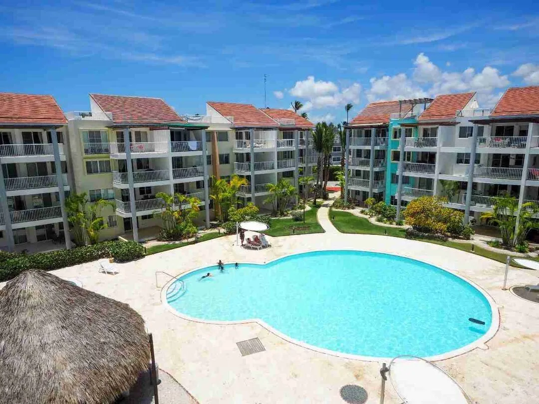 Radiant two-bedroom beachfront condo for sale with pool views at Punta Cana — photo 1