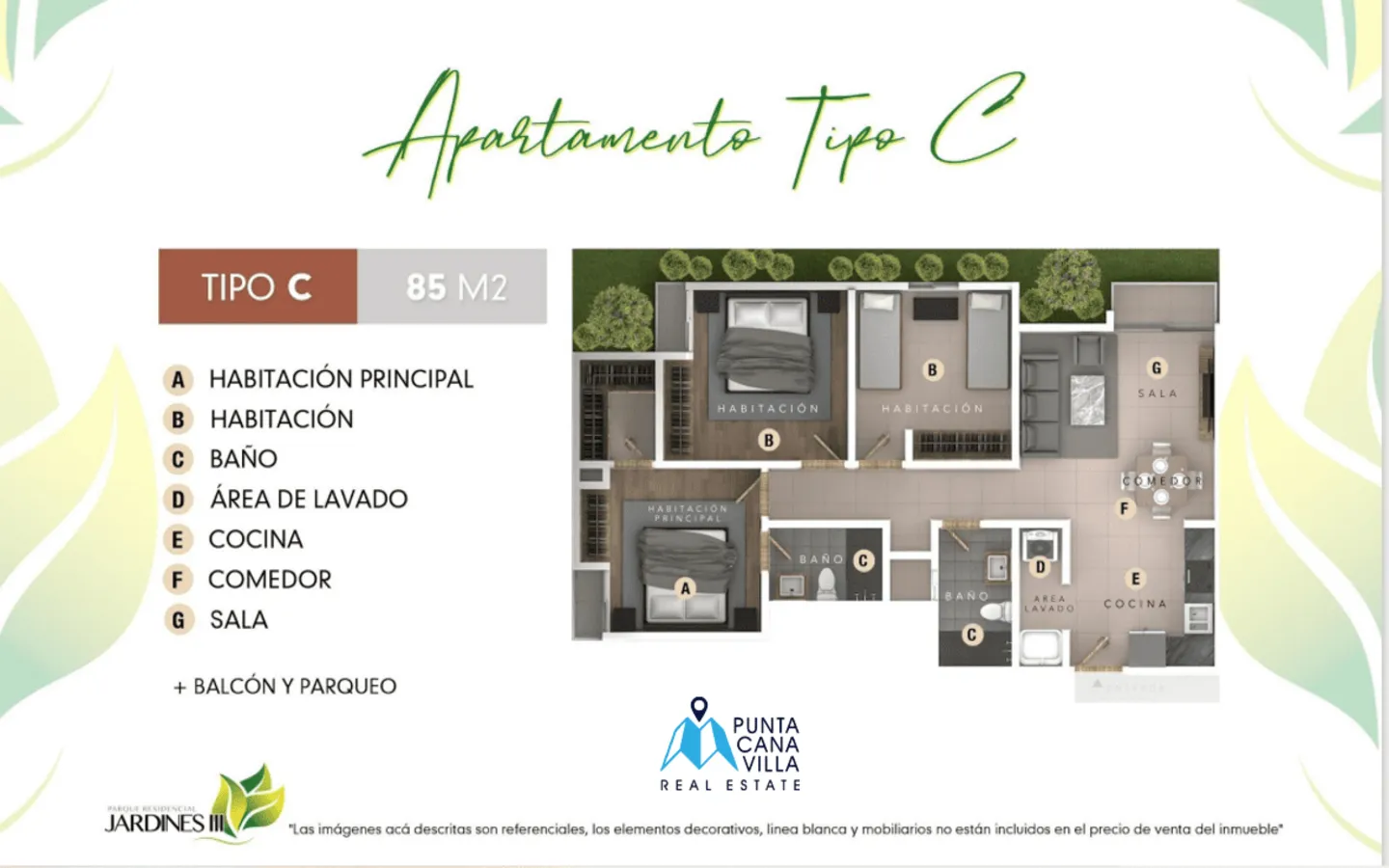 Spacious Three Bedroom Condo For Sale In Bavaro, Punta Cana With Club House — photo 2