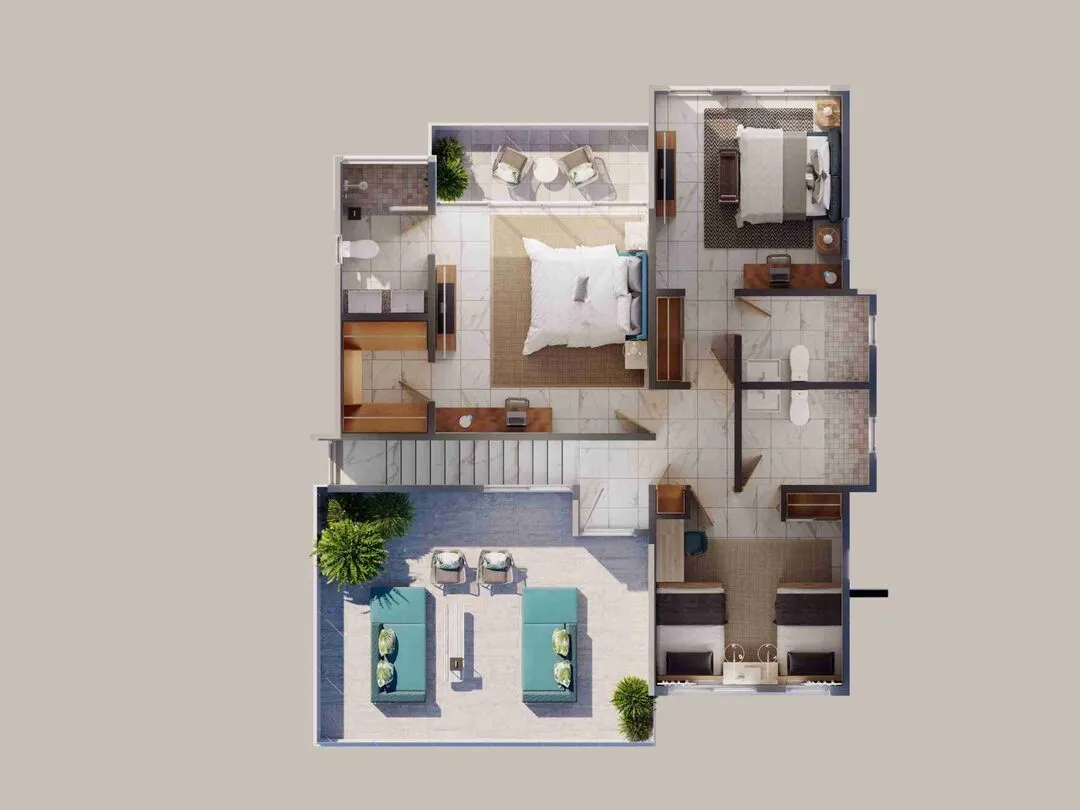 Cana Alta: Stunning 3 bedroom villa for sale in Cap Cana 5 minute drive to the beach — photo 8