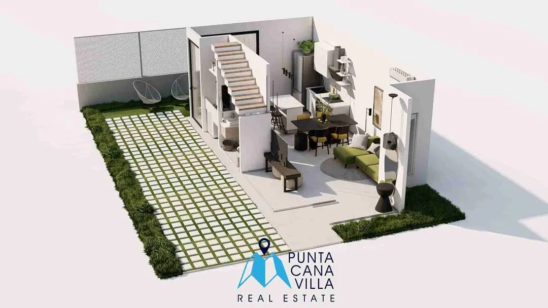 Stunning Two Bedroom Villa For Sale In Brisas de Punta Cana, Bavaro, Punta Cana With BBQ Area — photo 3