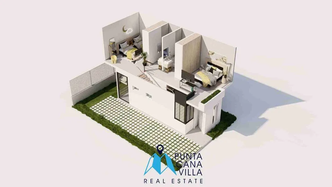 Stunning Two Bedroom Villa For Sale In Brisas de Punta Cana, Bavaro, Punta Cana With BBQ Area — photo 4