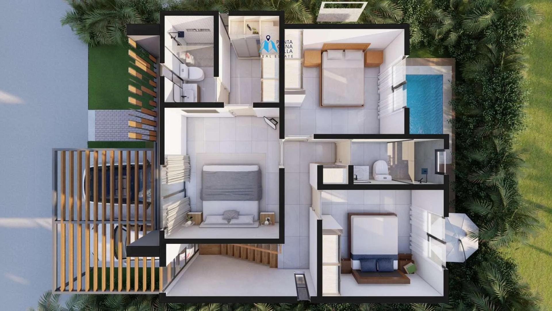 Sunlax, Three Bedroom Individual Villa for Sale at Vista Cana, Punta Cana with Terrace — photo 5