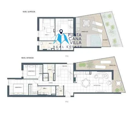 The Gem: Two Bedroom Penthouse For Sale In Cap Cana With Family Room — photo 2