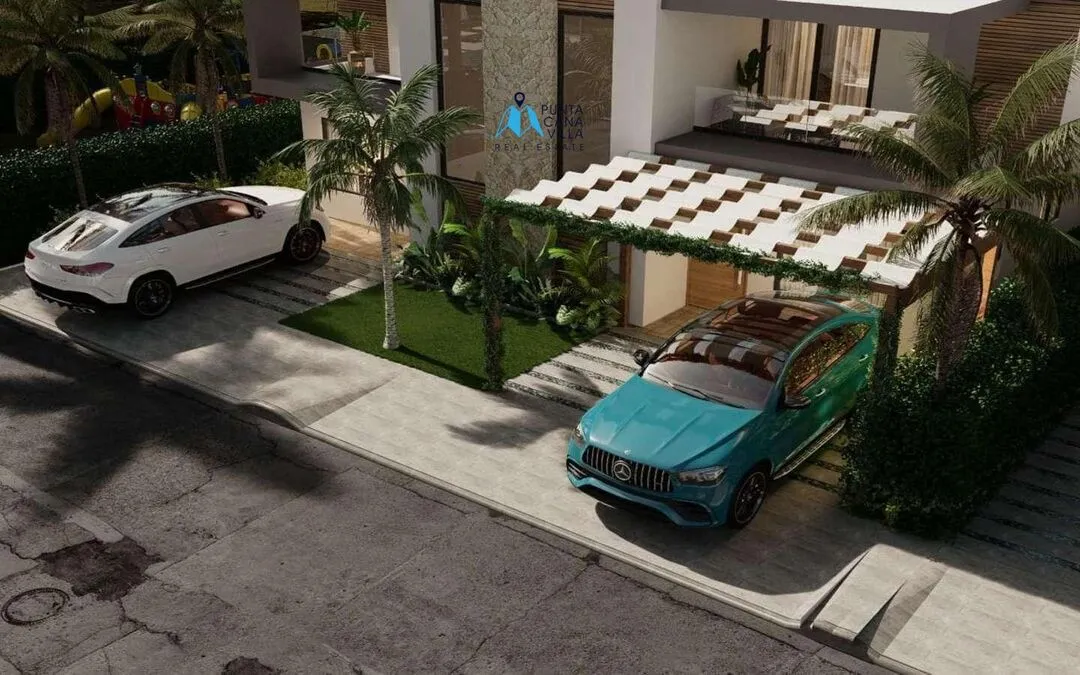 Caleana Residences 2BR Punta Cana Townhouse — Pool & Gazebo — photo 8