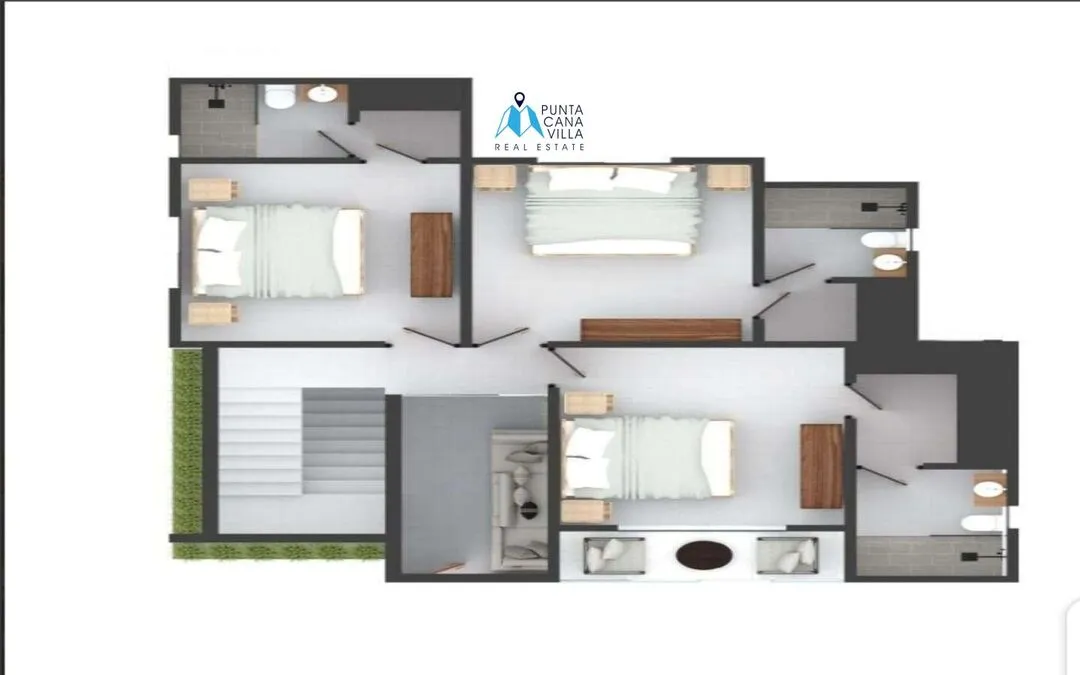 Vista Cana, Three-Bedroom Duplex Villa For Sale In Bavaro, Punta Cana — photo 3
